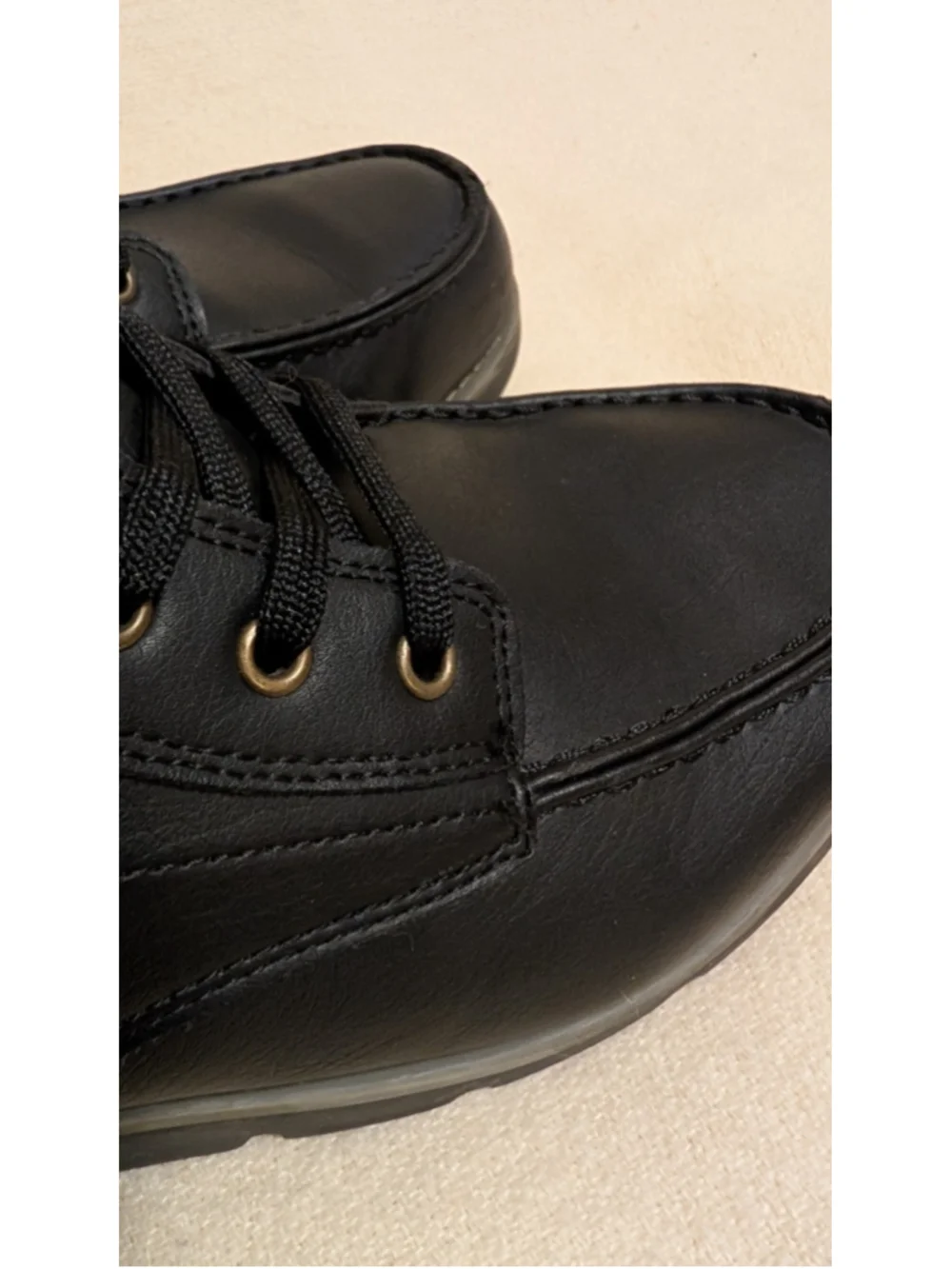 Levi's Mens Black Dean Moc Toe Lace Up Ankle Size 11 Boots F60